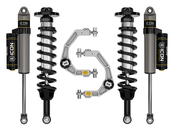 ICON 2021-2026 Ford F-150 4WD, 2.75-3.5" Lift, Stage 2 Suspension System, Billet