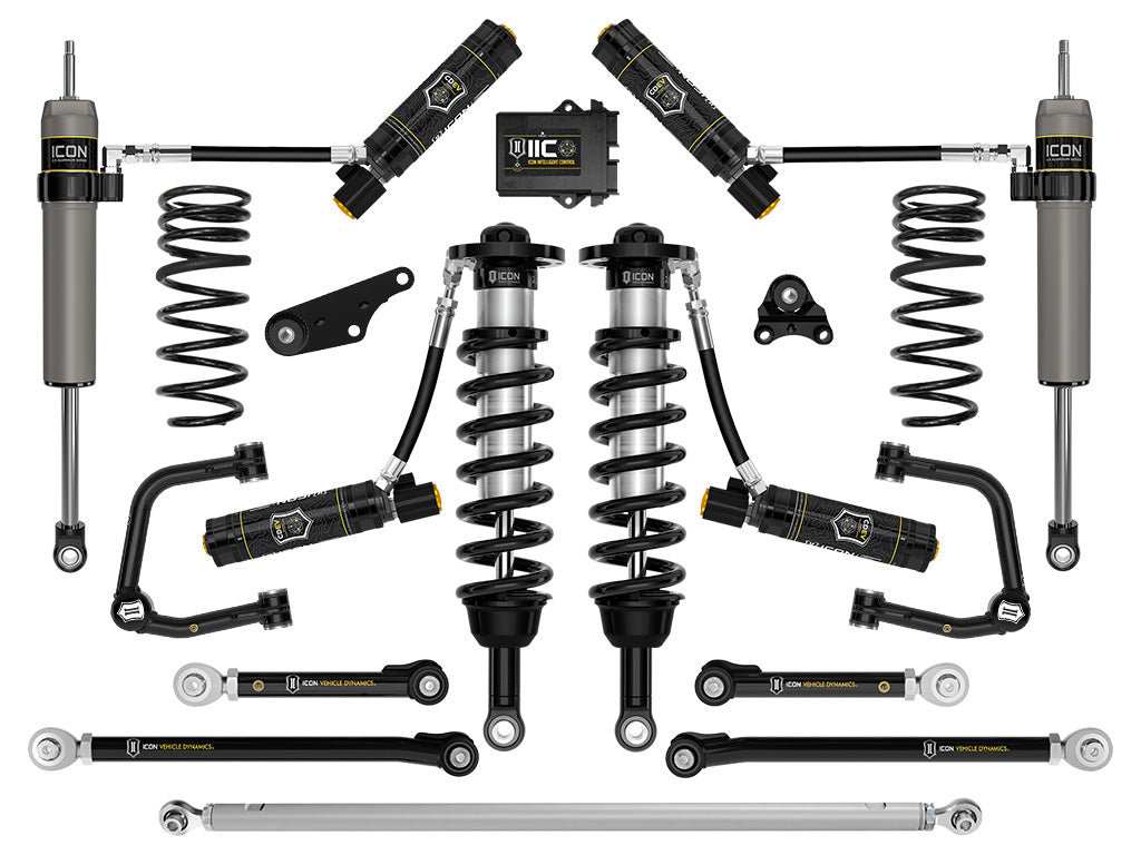 ICON 2024-2026 Toyota Tacoma 1.25-3" Lift, Stage 13 Suspension System, Tubular, Overland Rear Springs