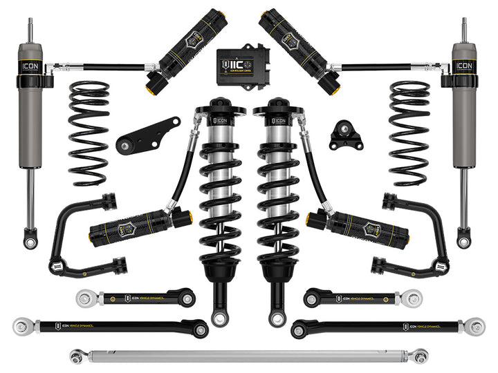 ICON 2024-2026 Toyota Tacoma 1.25-3" Lift, Stage 13 Suspension System, Tubular, Overland Rear Springs