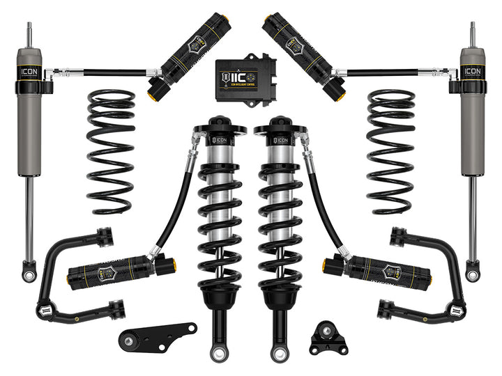 ICON 2024-2026 Toyota Tacoma 1.25-3" Lift, Stage 6 Suspension System, Tubular, Overland Rear Springs