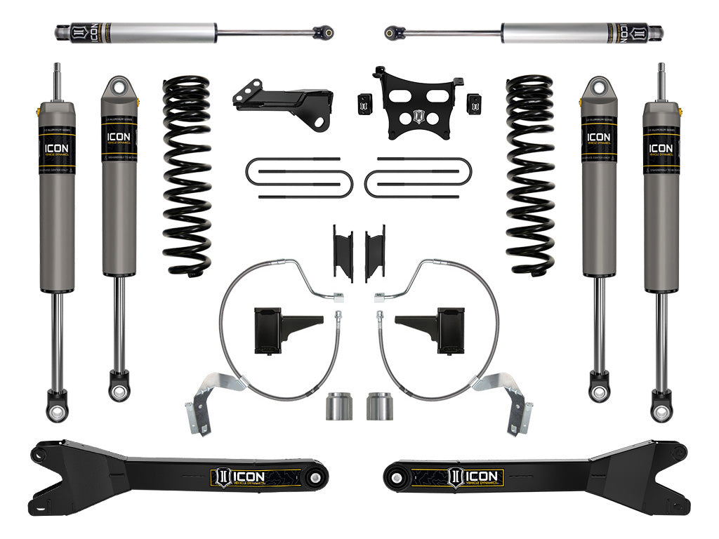 ICON 2023-2026 Ford F-250/F-350 Super Duty 4WD, Diesel, 4.5" Lift, Stage 3 Suspension System w/ Radius Arms