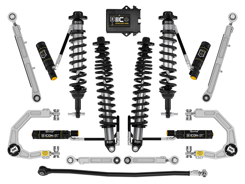 ICON 2021-2026 Ford Bronco, Non-Sasquatch, 3-4" Lift, Stage 8 Suspension System, Billet
