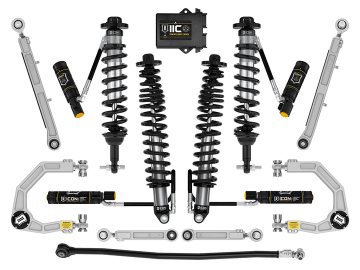 ICON 2021-2026 Ford Bronco, Non-Sasquatch, 3-4" Lift, Stage 8 Suspension System, Billet