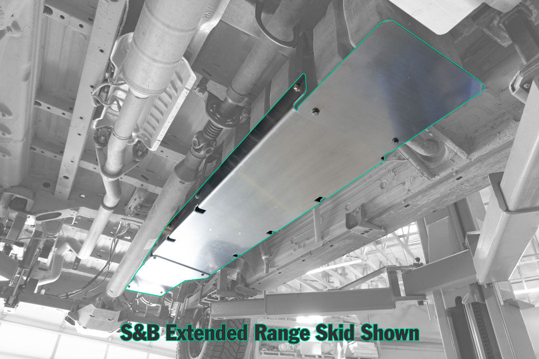 Van Compass Fuel Tank Skid Plate, Specific To S&B Extended Range 45 Or 47 Gal - Sprinter 4X4 And Awd, 19-Up