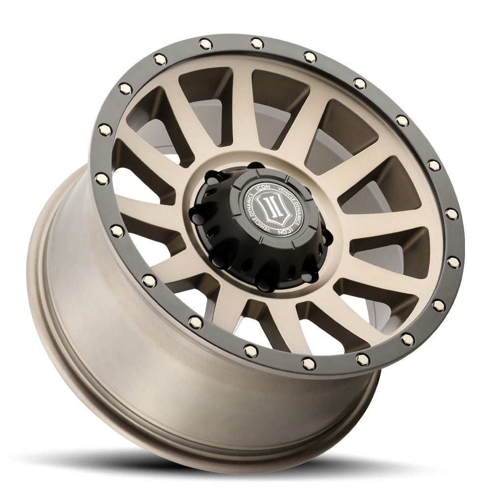 ICON Alloys Compression HD, Bronze, 18 x 9 / 8 x 6.5, 12mm Offset, 5.5" Backspace