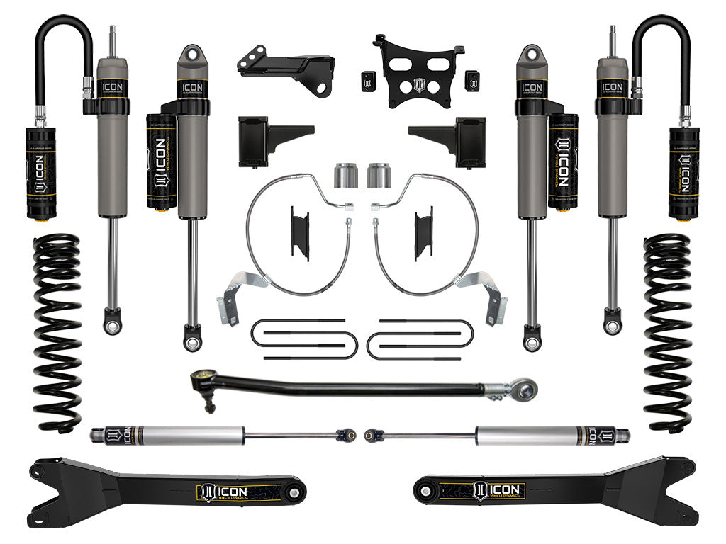 ICON 2023-2026 Ford F-250/F-350 Super Duty 4WD, Diesel, 4.5" Lift, Stage 4 Suspension System w/ Radius Arms