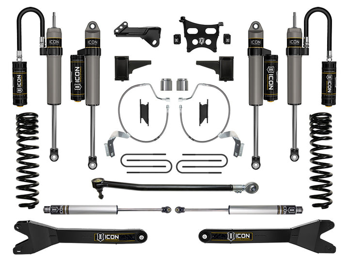 ICON 2023-2026 Ford F-250/F-350 Super Duty 4WD, Diesel, 4.5" Lift, Stage 4 Suspension System w/ Radius Arms