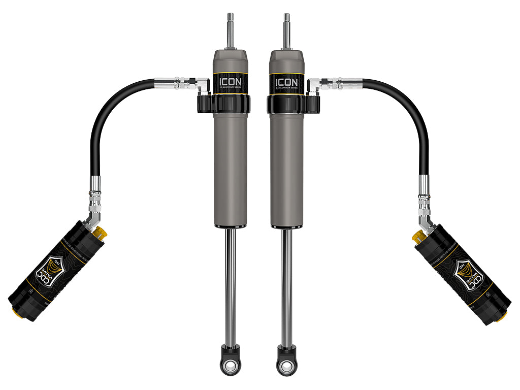 ICON 2024-2026 Toyota Tacoma, 0-1” Lift, Rear, V.S. 2.5 Aluminum Series Shock Absorbers, Remote Reservoir w/ CDCV, Pair