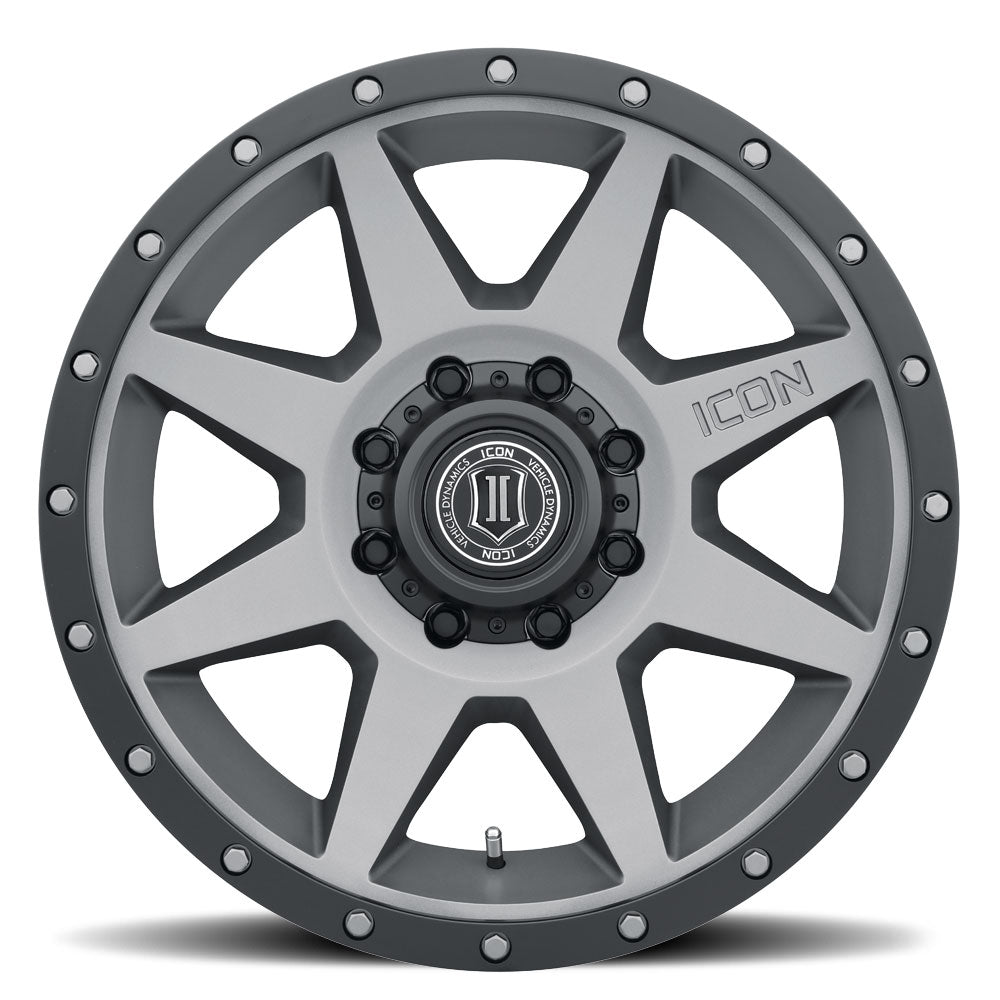 ICON Alloys Rebound, Titanium, 20 x 9 / 8 x 6.5, 12mm Offset, 5.5" Backspace