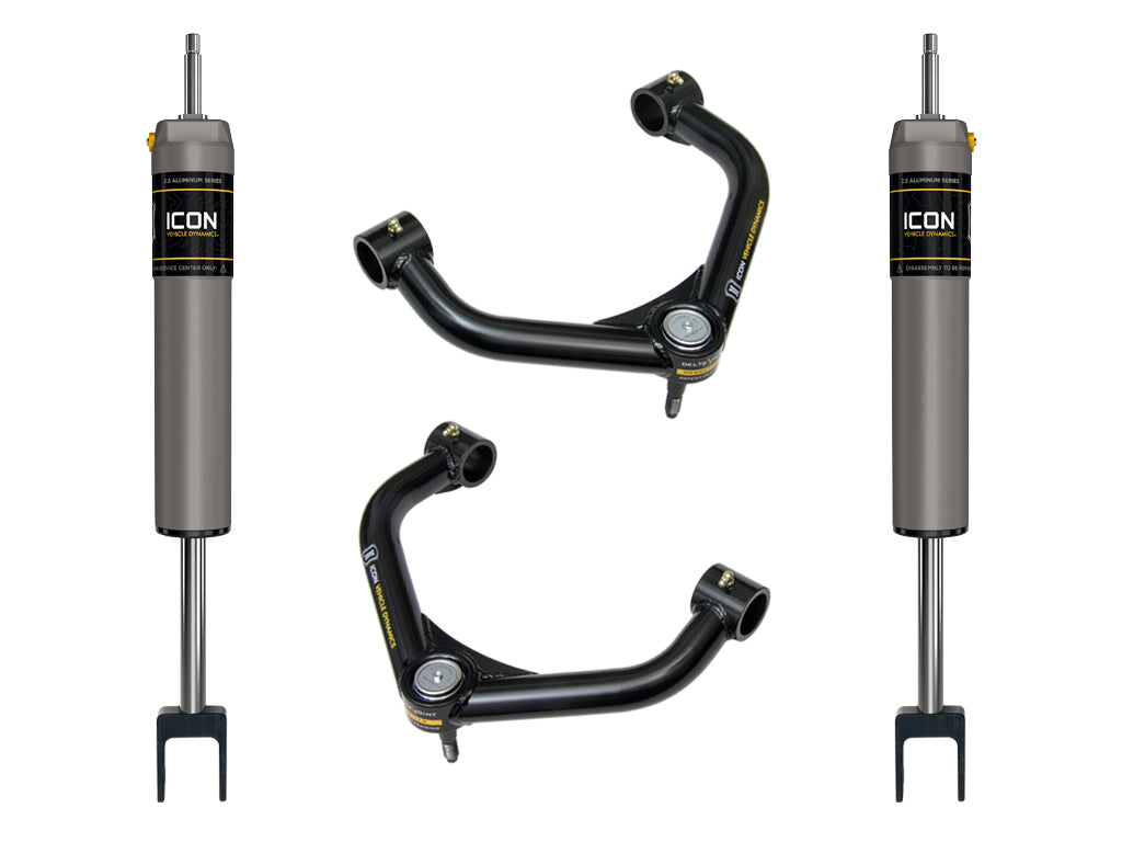 ICON 2011-2019 GM 2500/3500 HD, 0-2” Lift, V.S. 2.5 Aluminum Series Shock System, Internal Reservoir, Tubular