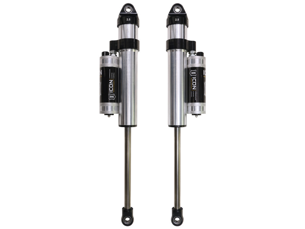 ICON 2003-2024 Toyota 4Runner/2005-2023 Toyota Tacoma/2007-2014 Toyota FJ Cruiser, Front, V.S. 2.5 Aluminum Series Shock Absorbers, Long Travel Secondary Shocks, Piggyback Reservoir w/ CDCV, Pair