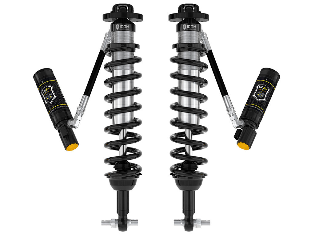 ICON 2021-2026 Ford Bronco, Front, 1.5-4” Lift, V.S. 2.5 Series Coilover Kit, Remote Reservoir w/ CDEV, Pair