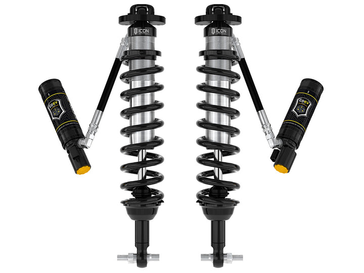 ICON 2021-2026 Ford Bronco, Front, 1.5-4” Lift, V.S. 2.5 Series Coilover Kit, Remote Reservoir w/ CDEV, Pair