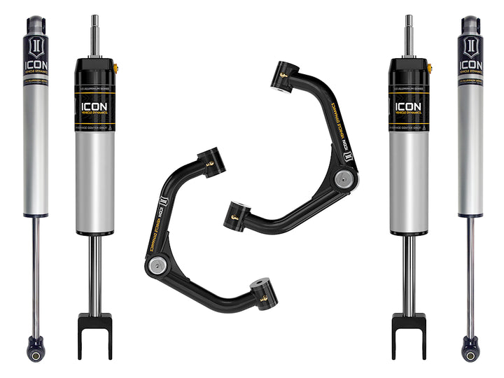 ICON 2020-2026 GM 2500/3500 HD, 0-2" Lift, Stage 1 Suspension System, Tubular