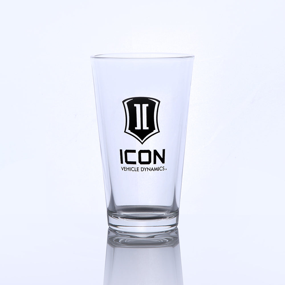 ICON 16-Ounce Pint Class w/ Stacked Logo