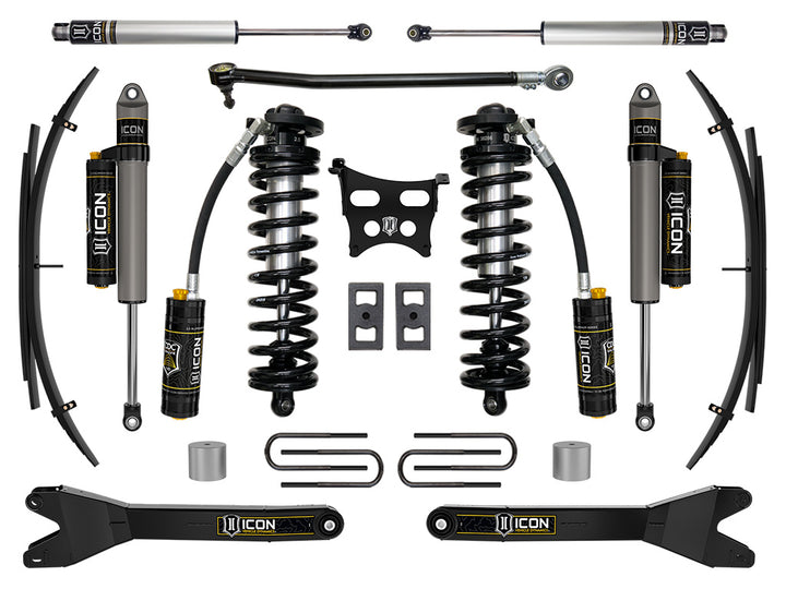 ICON 2023-2026 Ford F-250/F-350 Super Duty 4WD, 2.5-3" Lift, Stage 4 Coilover Conversion System with Radius Arms and Expansion Packs