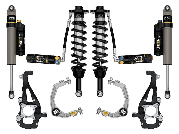 ICON 2021-2026 Ford F-150 4WD, 3.5-4.5" Lift, Stage 4 Suspension System, Billet, CDXS