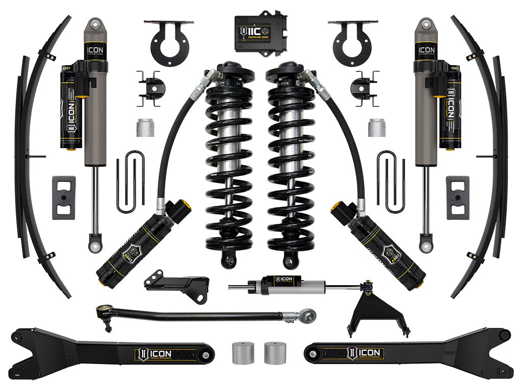 ICON 2023-2026 Ford F-250/F-350 Super Duty 4WD, 2.5-3" Lift, Stage 6 Coilover Conversion System with Radius Arms and Expansion Packs