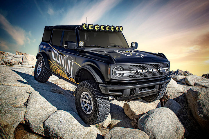 ICON 2021-2026 Ford Bronco, Sasquatch, 2-3" Lift, Stage 6 Suspension System, CDCV, Tubular