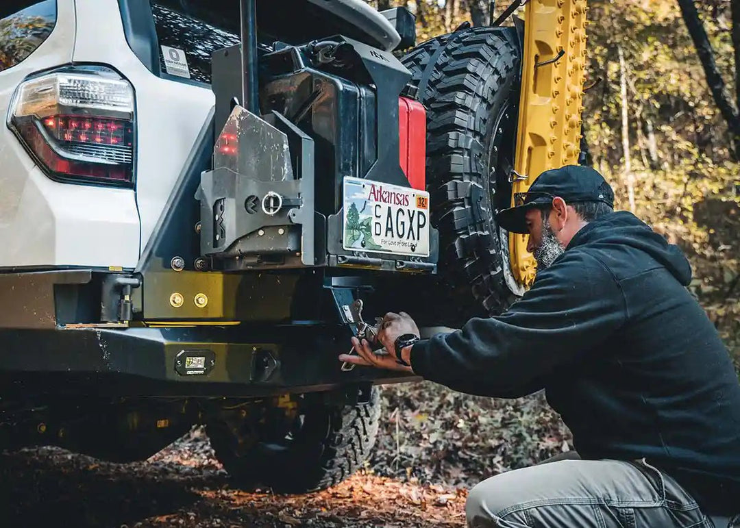 Jerry's Can Holder - Dual Universal Jerry Can Carrier by Backwoods Adventure Mods | KOVA Offroad