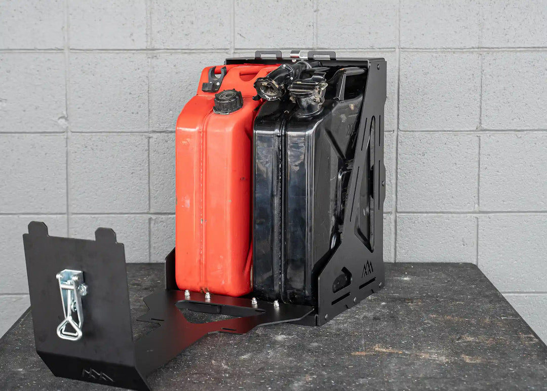 Jerry's Can Holder - Dual Universal Jerry Can Carrier by Backwoods Adventure Mods | KOVA Offroad