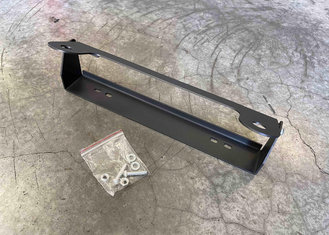 Flip Up Front License Plate Holder - Hawse Fairlead by Backwoods Adventure Mods | KOVA Offroad