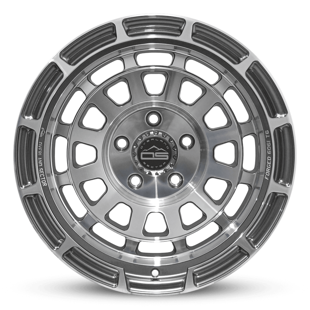 Badlander Gloss Gunmetal Machined (FORGED) by Overland Sector | KOVA Offroad