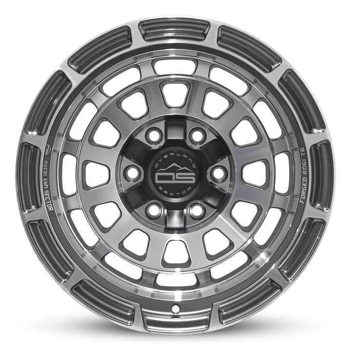 Badlander Gloss Gunmetal Machined (FORGED) by Overland Sector | KOVA Offroad