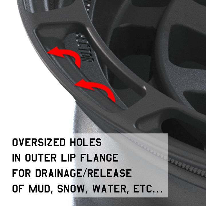 Overland Sector Badlander Forged 17x9 +0 6x135/6x139.7mm 106.1mm All Satin Black by Overland Sector | KOVA Offroad