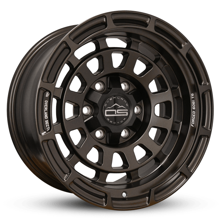 Overland Sector Badlander Forged 17x9 +0 6x135/6x139.7mm 106.1mm All Satin Mocha Bronze by Overland Sector | KOVA Offroad