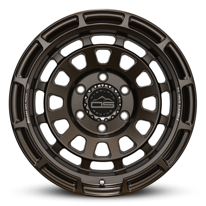 Overland Sector Badlander Forged 17x9 -35 6x139.7mm 106.1mm All Satin Mocha Bronze by Overland Sector | KOVA Offroad