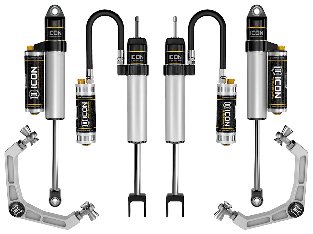 ICON 2020-2026 GM 2500/3500 HD, 0-2" Lift, Stage 3 Suspension System, Billet