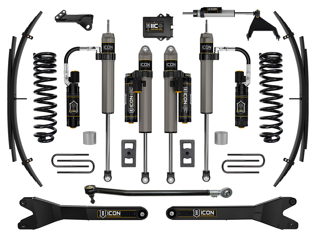 ICON 2023-2026 Ford F-250/F-350 Super Duty 4WD, Diesel, 2.5" Lift, Stage 6 Suspension System w/ Radius Arms and Expansion Packs