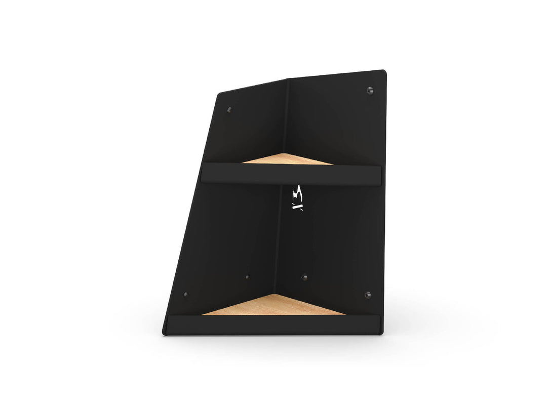 Left Hand Shallow Angled Shelf - Black
