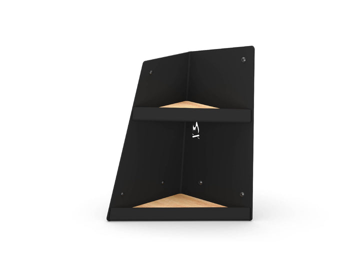 Left Hand Shallow Angled Shelf - Black