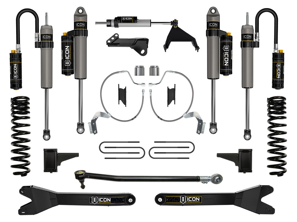 ICON 2023-2026 Ford F-250/F-350 Super Duty 4WD, Diesel, 4.5" Lift, Stage 5 Suspension System w/ Radius Arms