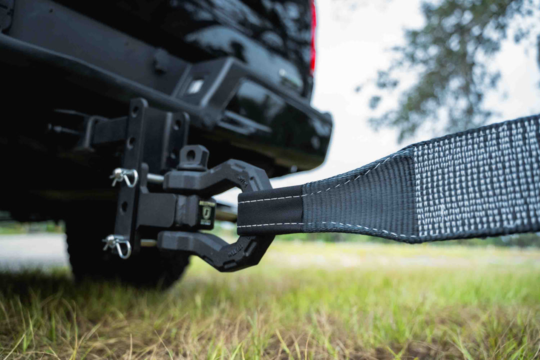 BulletProof Extreme Duty 4" Tow Strap - Branded Black