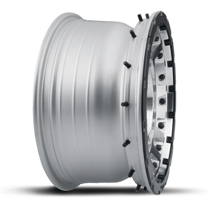 ICON Alloys Hammer Pro, Silver Machined, 17 x 8.5 / 5 x 150, 25mm Offset, 5.75" BS
