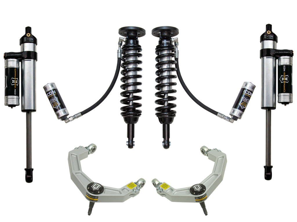 ICON 2009-2013 Ford F-150 2WD, 1.75-2.63" Lift, Stage 4 Suspension System, Billet