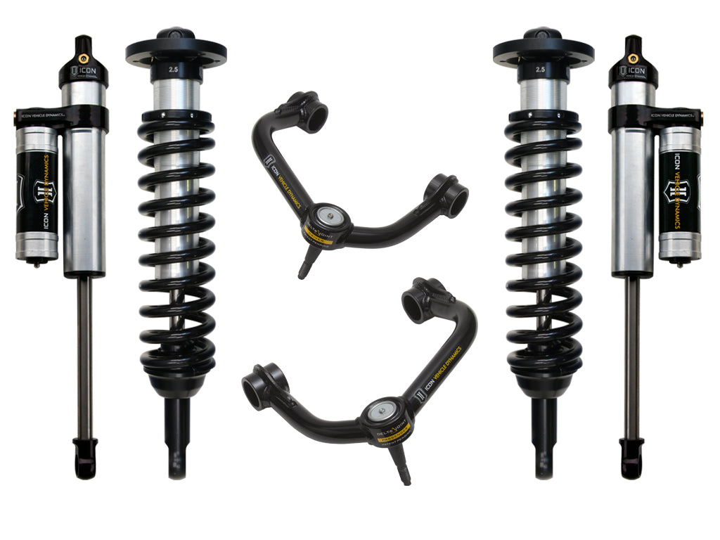 ICON 2004-2008 Ford F-150 2WD, 0-2.63" Lift, Stage 3 Suspension System, Tubular