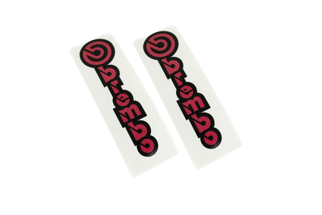 "Brembo" Brake Caliper High Temp Stickers - Custom Color Printed