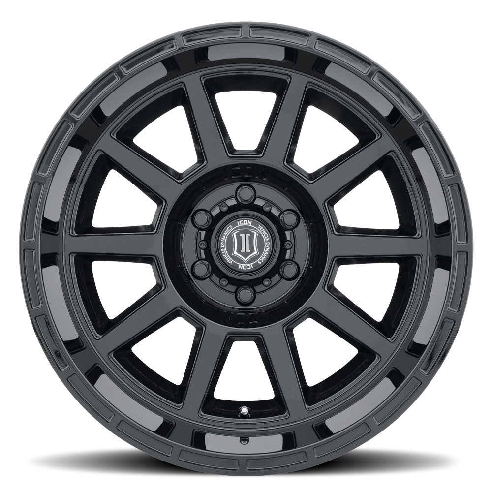 ICON Alloys Recoil, Gloss Black, 20 x 10 / 5 x 150, -24mm Offset, 4.5" BS