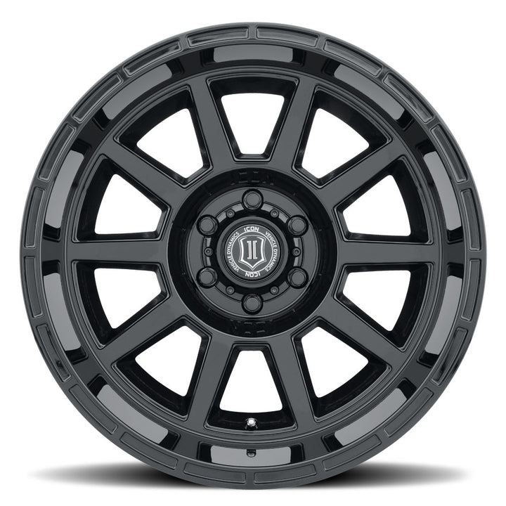 ICON Alloys Recoil, Gloss Black, 20 x 10 / 5 x 150, -24mm Offset, 4.5" BS