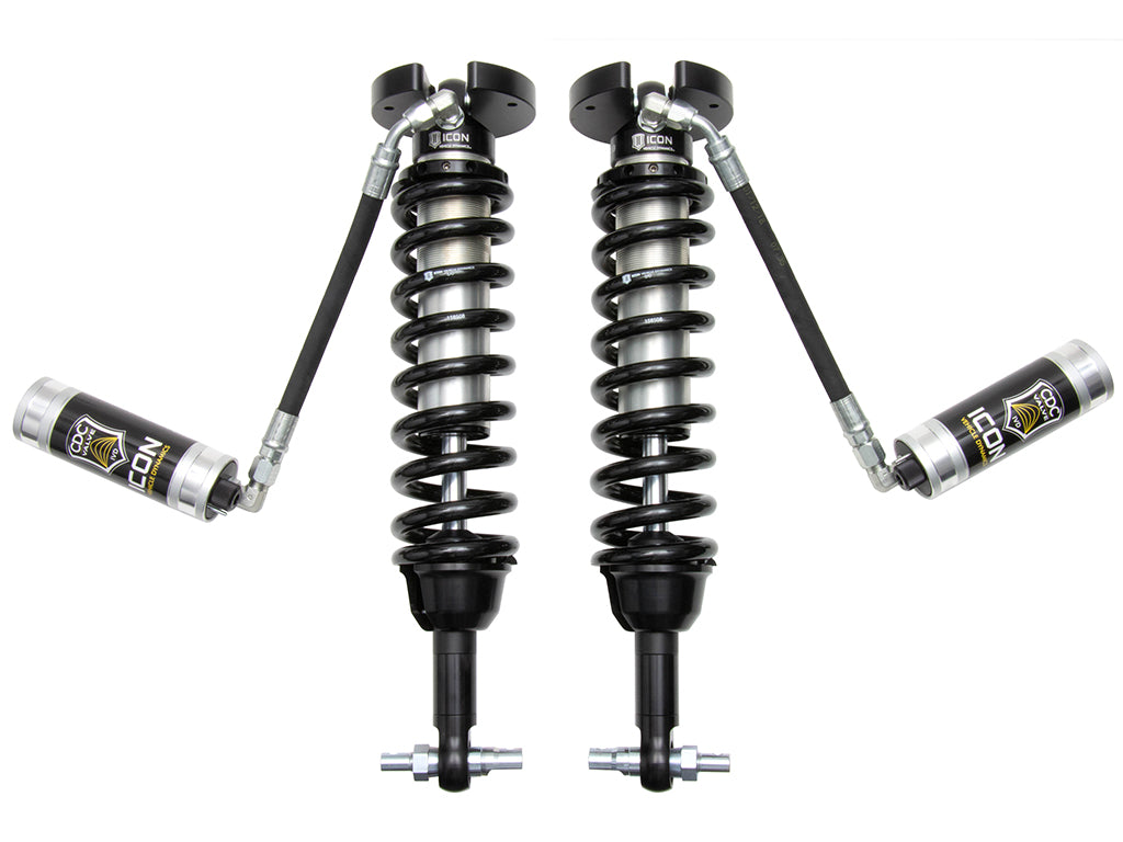 ICON 2019-2026 Chevrolet Silverado1500/GMC Sierra 1500, 1.5-3.5” Lift, Front, V.S. 2.5 Series Coilover Kit, Extended Travel, Remote Reservoir w/ CDCV, Pair