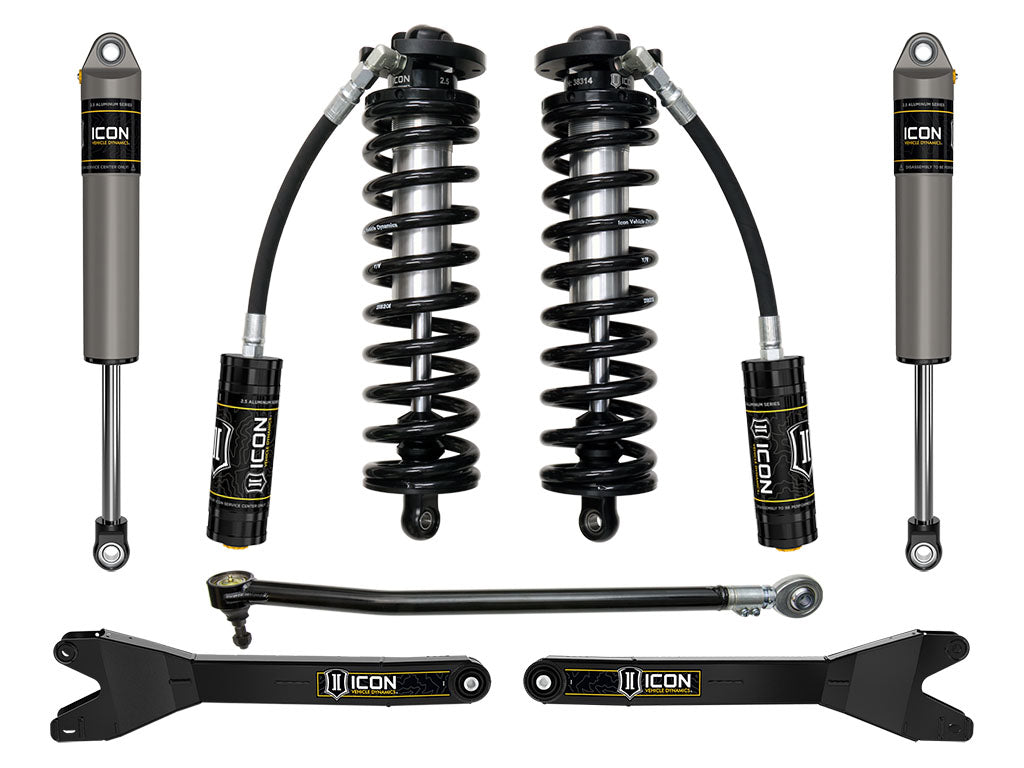 ICON 2023-2026 Ford F-250/F-350 Super Duty 4WD, 2.5-3" Lift, Stage 2 Coilover Conversion System w/ Radius Arms