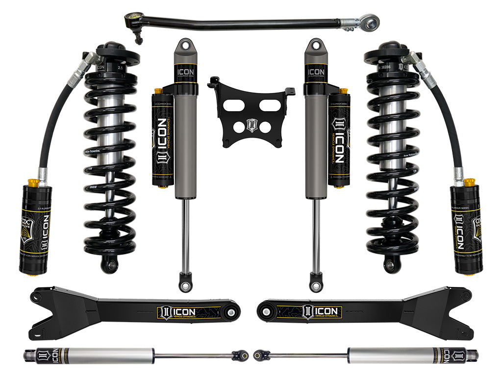 ICON 2023-2026 Ford F-250/F-350 Super Duty 4WD, 2.5-3" Lift, Stage 4 Coilover Conversion System with Radius Arms