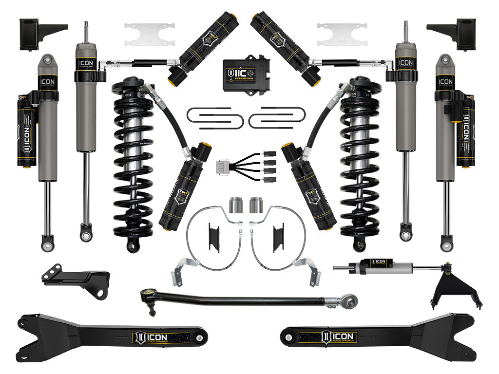 ICON 2023-2026 Ford F-250/F-350 Super Duty 4WD, 4-5.5" Lift, Stage 9 Coilover Conversion System w/ Radius Arms