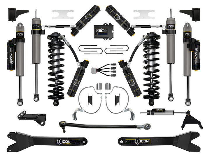 ICON 2023-2026 Ford F-250/F-350 Super Duty 4WD, 4-5.5" Lift, Stage 9 Coilover Conversion System w/ Radius Arms
