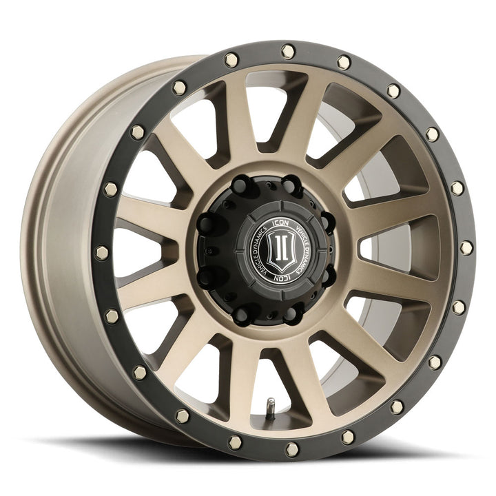 ICON Alloys Compression HD, Bronze, 18 x 9 / 8 x 6.5, 12mm Offset, 5.5" Backspace