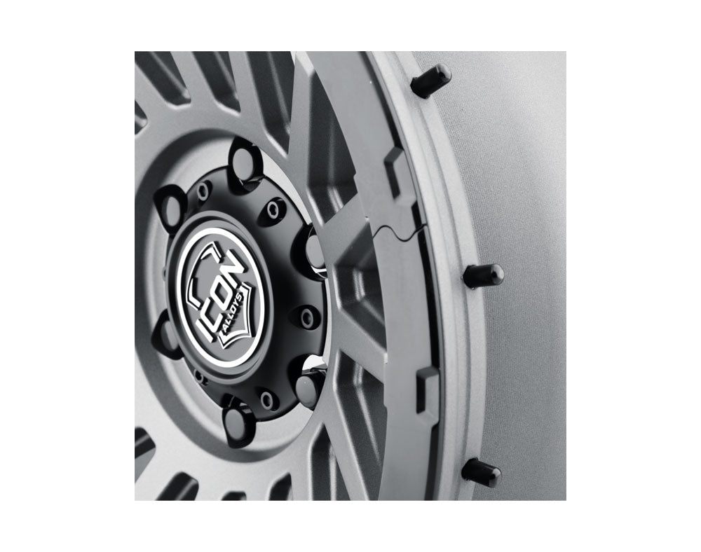 ICON Alloys Recon Pro, Charcoal, 18 x 9 / 8 x 170, 6mm Offset, 5.25" Backspace